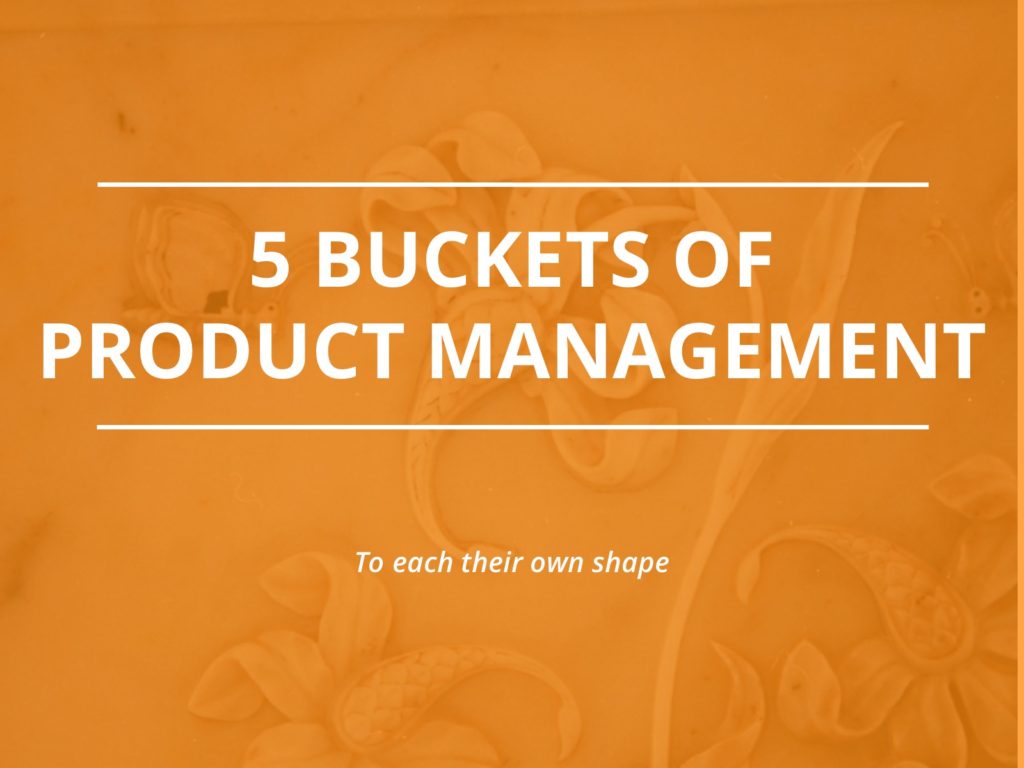 Five Buckets Model for Product Management